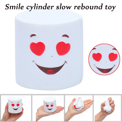 

Gotoamei 1PCS Squeeze Circular Smiling Expression Scented Slow Rising Decompression Toys