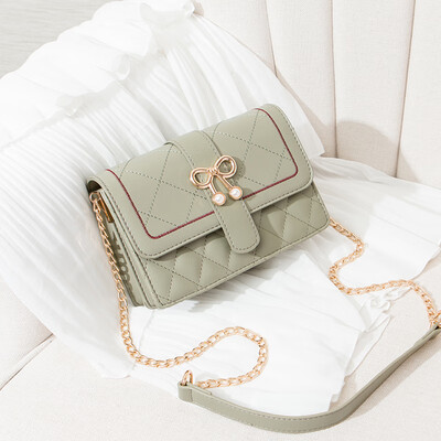 

Ins super hot little girl 2019 Korean version of foreign gas chain small square bag fashion one shoulder oblique satchel bag