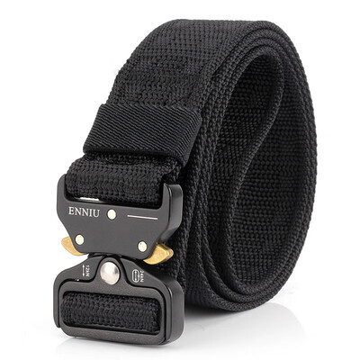 

Elastic Canvas Concave-Convex Tactical Belt Men Military Designer Army Belts For Jeans Pants Casual Nylon Strap Long Waist Belt