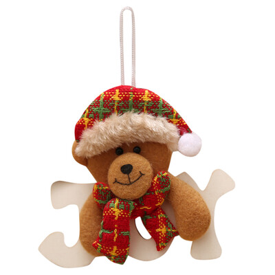 

〖Follure〗Christmas Tree Hanging Decor Letter Card Snowman Santa Claus Ornaments Xmas Gift