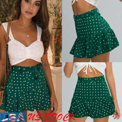 

US Women Polyester Tennis High Waist Plaid Skater Pleated ShortMini Skirt Dress