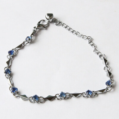 

1 Pc Fashion Women Bracelet Jewelry Geometric Diamond Luxury Chain Bracelet Elegant Lady Casual Accessories