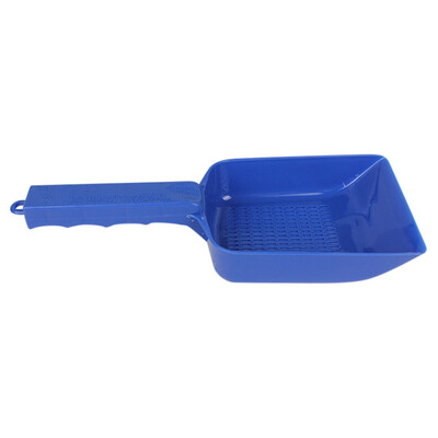

Plastic Aquarium Fish Tank Multihole Bottom Sand Portable Cleaning Shovel Blue