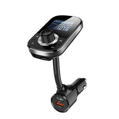

FM Transmitter Car BT FM Radio Adapter Big Screen Display MP3 WMA APEP FLAC Hand Free Calling Dual UBS Car Charger