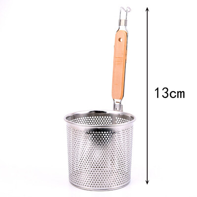 

jlfhyg Stainless Steel Mesh Noodle Strainer Basket Pasta Sieve Colander Skimmer