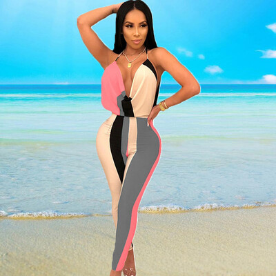 

Women Ladies Clubwear Summer Playsuit Jumpsuit Romper Long Pants Party Trousers