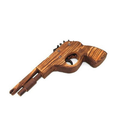 

Wooden Simulates Outdoor CS Versus Childrens Gift Short Kids Cap Pistol Safe Peashooter