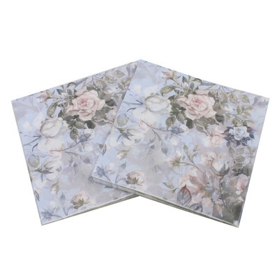 

20 PcsBag Disposable Napkins 2-Ply Printed Paper Towel For Weeding Birthday Holiday Party