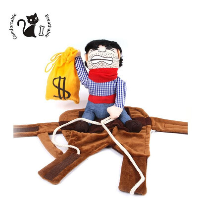 

Cowboy Rider Dog Costume Pet Halloween Decoration Cosplay Clothes Decoration Dogs Clothes Doll Halloween Dress Up Props for Dogs P
