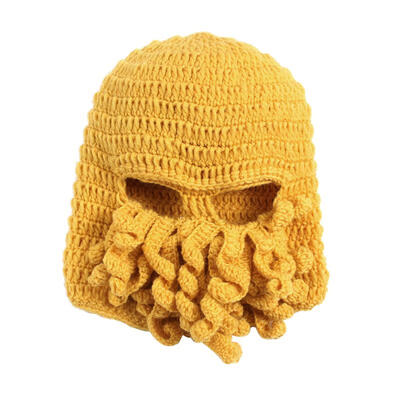 

Octopus Unisex Winter Warm Knitted Crochet Hat Mask Balaclava