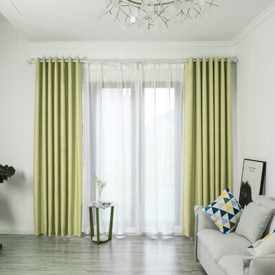 

Toponeto Leaves Curtain Tulle Window Treatment Voile Drape Valance 2 Panel Fabric