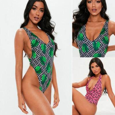 

One Piece Bandage Leopard Monokini Bikini Womens Swimwear Swimsuit bathing Suit