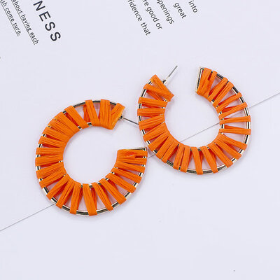 

Flashbuy Boho Style Handmade Rattan Drop Earrings For Women Trendy Rafite Pendantes Bohemia Earrings Party Fashion Jewelry