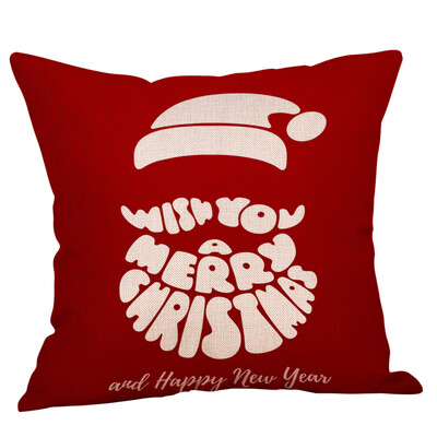 

Tailored New Christmas Cotton Linen Pillow Case Sofa Cushion Cover Home Decor