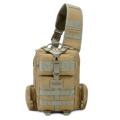 

Tactics Pack Sling Backpack Army Molle Waterproof EDC Rucksack Bag for Outdoor Hiking Camping Hunt