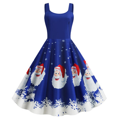 

Tailored Women Fashion Casual Christmas Parties Sleeveless Sling Charitmas Dress