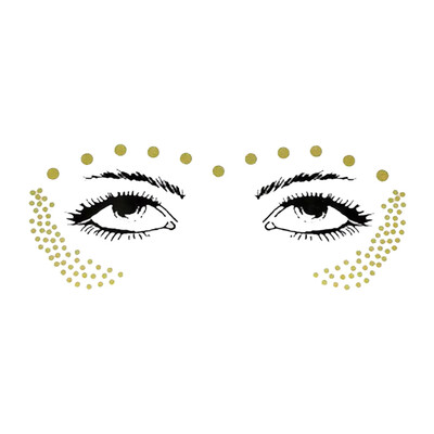 

Tailored Halloween Tattoos Makeup Set for Party Costume Women Face Eyes Face