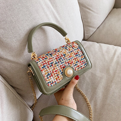 

Summer small fresh bag female 2019 new wave Korean version of the fashion mobile wild chain shoulder slung small square bag