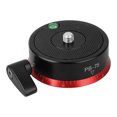 

PB-75 Aluminum Ratating Panoramic Camera Tripod Ball Head with Bubble Level
