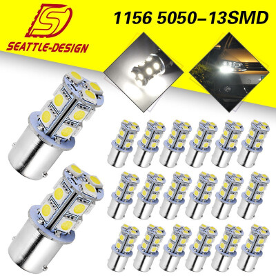 

20x White 1156 BA15S 13-SMD Brake Tail Parking LED Interior Light Bulb 12V 1141