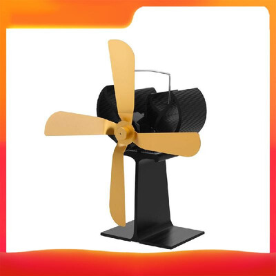 

4 Blades Home Fireplace Fan Efficient Heat Distribution Fans