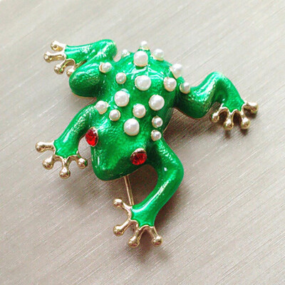 

Elegant Multicolor Rhinestone Peacock Turtle Crab Frog Zebra Brooches for Women Wedding&Party Jewelry Accessories