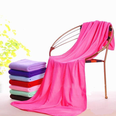 

Long Absorbent Microfiber Drying Bath Beach Towel Washcloth Swimwear Shower Hot