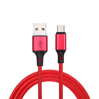 

Micro USB Charging Cable Charging Data Cable Micro USB Phone Cable Data Sync Nylon Braided 1M for Android DevicesSilver