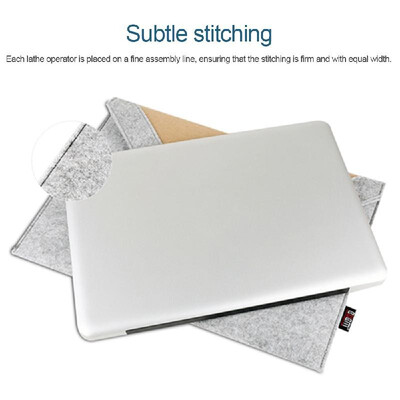 

BUBM Laptop Bag for 116 Inches Macbook Air Notebook Carrying Case Wool Felt Computer Cover Black