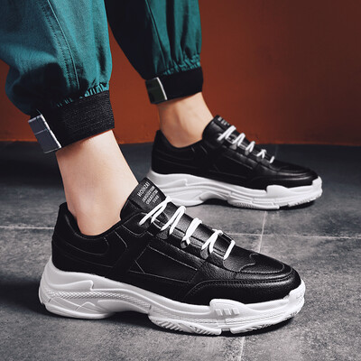 

Ins old white shoes mens sports&leisure tide shoes net red white mens shoes Korean version of the trend of wild outdoor summer