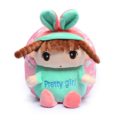 

Cute Cartoon Children School Bag Kindergarten Baby Lovely Colorful Plush Doll Shoulder Backpack
