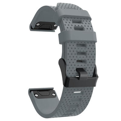 

Silicone Watch Band Strap for Garmin Fenix 5S Smart Watch Black Buckle 20mm