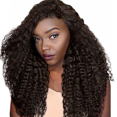 

〖Follure〗Women Black Brazilian Short Wavy Curly Parting High Temperature Fiber Wig Hair