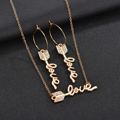 

3PCS Women Trendy Earrings&Necklace Sets Bee Animal With Pearl Female Jewelry Women Wedding Jewelry Gold Chain Jewelry Sets