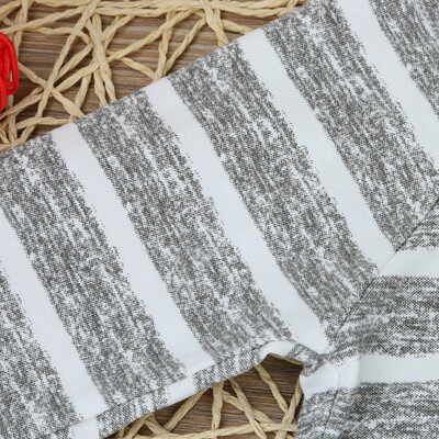 

3pcs Newborn Kid Baby Boy Girl Clothes Stripe T-shirt TopsPantsHat Outfits Set