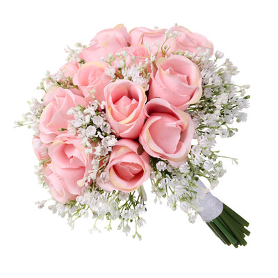 

Bridal Bouquet Artificial Roses Starry Flowers