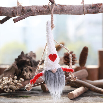 

〖Follure〗Decoration Party Tree Crafts Faceless Doll Home Hanging Ornament Christmas Swing