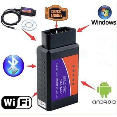 

ELM327 V21 OBD 2 OBD-II Car Auto Bluetooth Diagnostic Interface Scanner Android