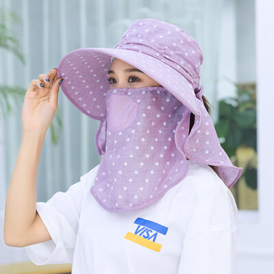 

UV protective hat sunscreen folding outdoor tea collection summer cool hat lady sun hat cool hat