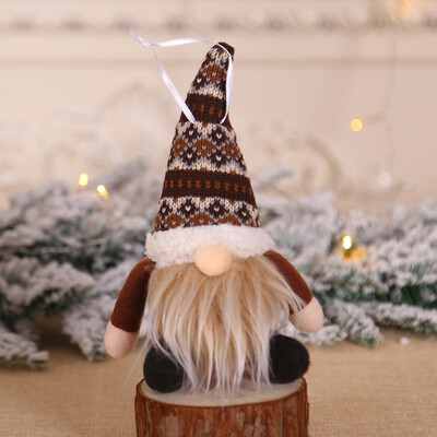 

Christmas Doll Toys Knitted Plush Christmas Gnome Swedish Figurines Holiday Decoration Gifts Kids Xmas Decoration Dolls
