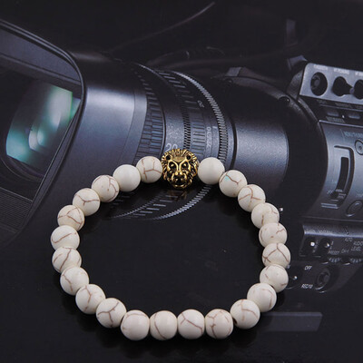 

Europe Style Volcanic Stone Natural Stone Bead Bracelets Womens Fashion Bracelet 1 Piece