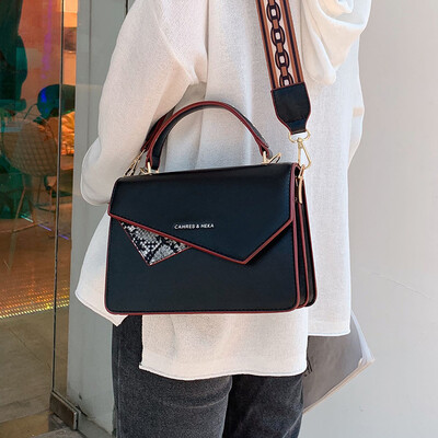 

New bag female 2019 popular new Korean version of the wild hit color foreign fashion chain slung French small crowd package