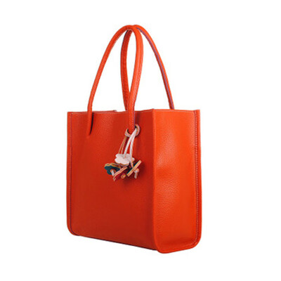 

Women PU Leather Handbags Luxury Designer Ladies Shoulder Bag Candy Color FlowerTotes Floral Shopping Bags Sac A Main YJ