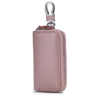 

Mens Car Keys Wallets Genuine Leather Zipper Multi-function Key Organizer Housekeeper Key Bag Female Business Key Case