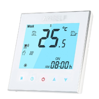 

Anself 16A 110240V Electric Heating Energy Saving WIFI Smart Thermostat with Touchscreen LCD Display Durable Programmable Tempera