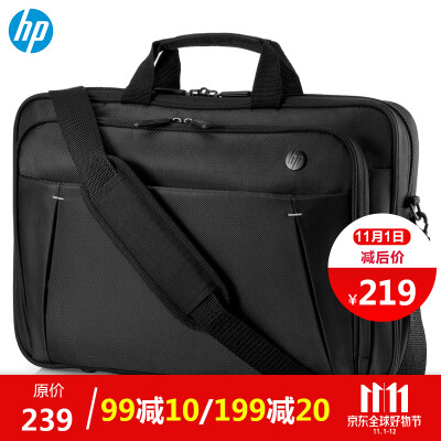 

HP hp 156-inch fashion business multi-function computer bag shoulder portable briefcase black 2SC66AA