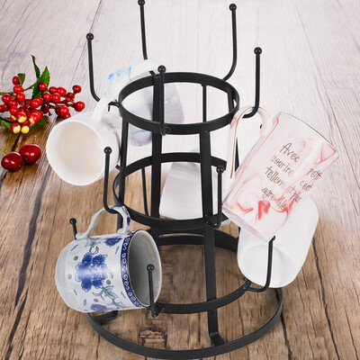 

Gobestart Fashion Creative Desktop Wrought Iron Layered Cup Holder