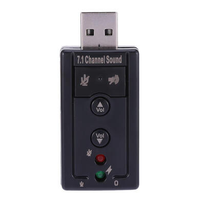 

USB20 Sound Card 71 CH External Audio Adapter for Desktop Laptop Notebook