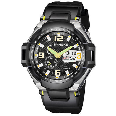 

SYNOKE 67606 50m Waterproof Sports Digital Watch Wristwatch For Men