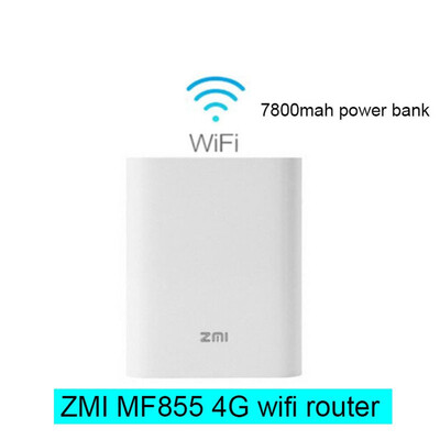 

Original Xiaomi Zmi MF855 7800mAh 3G 4G Wireless Router Portable Mobile Unicom Telecom 4G LTE Wifi Router With Mobile Power Bank